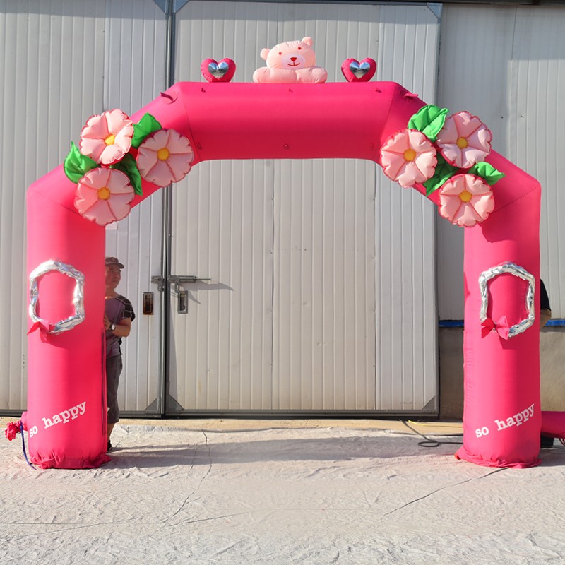 赣州粉色婚礼拱门